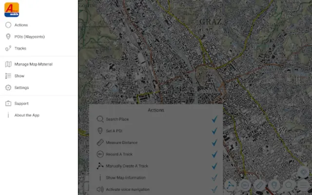 Austrian Map mobile android App screenshot 1